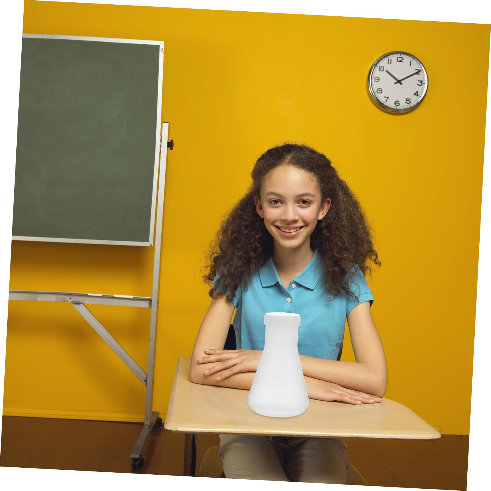 BESTonZON Erlenmeyerkolben Laborflasche Kunststoff 3 Stück 250ml mit Klarer Graduierung Leicht und Tragbar für Schüler Studenten und Experimente in Schule und Labor