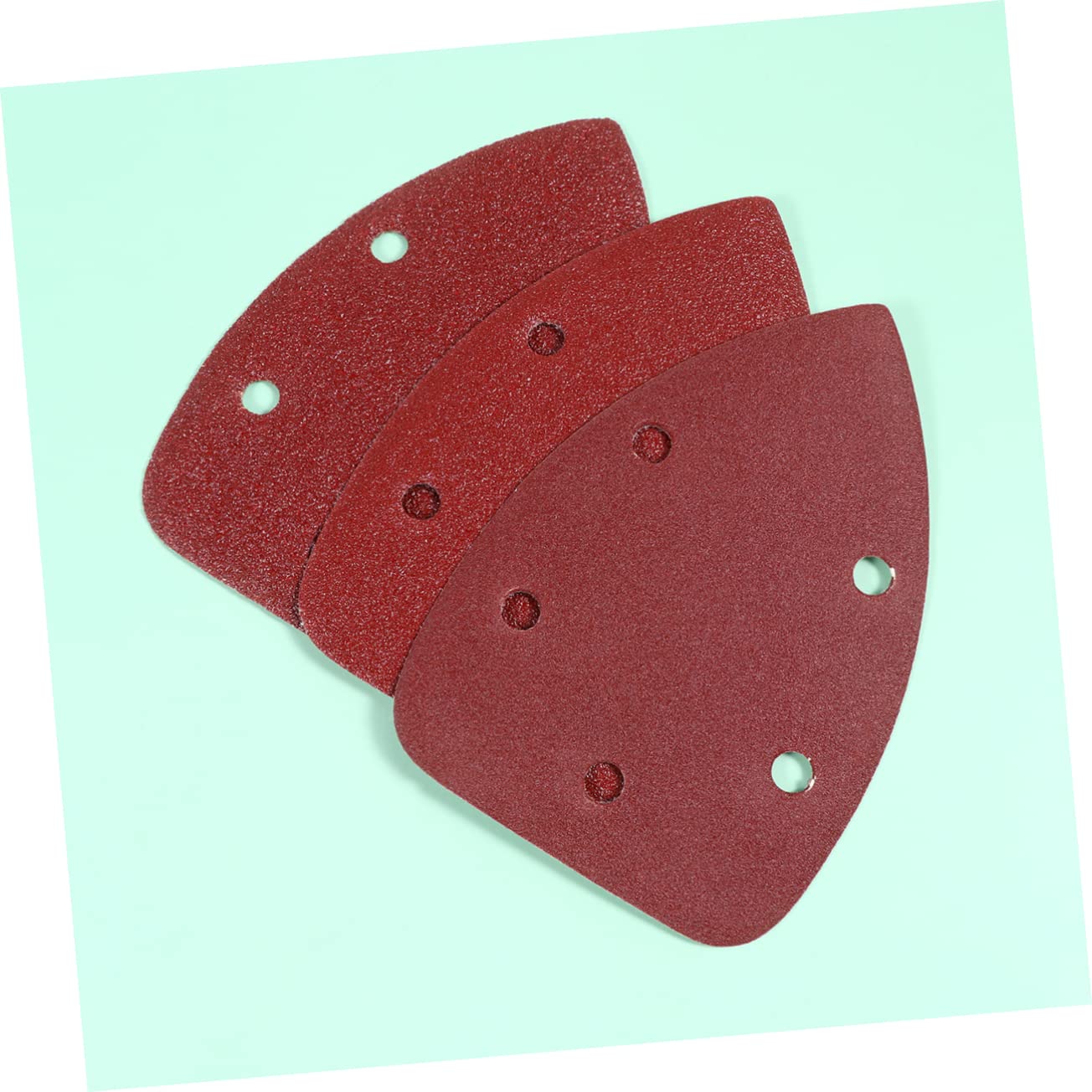 Triangle Sanding Paper Set Adhesive Backed Flocking Sandpaper Polishing Paper for Metal Aluminum Hardwood