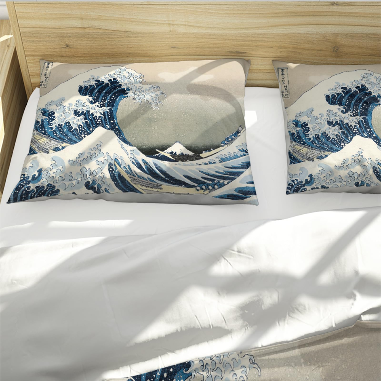 Amazon.com: RIVINE Katsushika Hokusai Style Duvet Cover Set 3