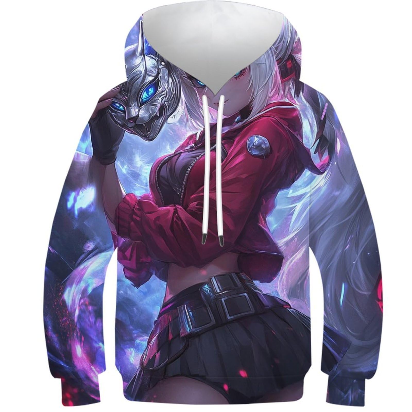Sweat-Shirt à Capuche 3D Cadeau Idéal Ado 13-15 Ans Pull Dessin Animé - 8