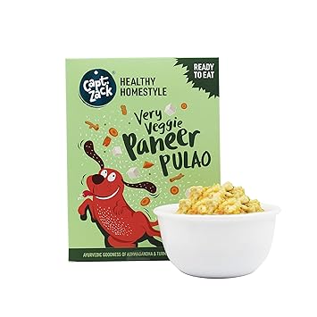 Captain Zack Puppy & Adult Wet Gravy Dog Food | 100gm (1 Pack) | Ready to Eat Dog Wet Food | Cut, Pour & Eat | Paneer Pulao | Calms & Boosts Immunity | No Preservatives | Healthy Homestyle