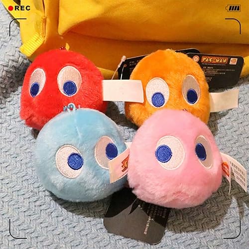 Miniatura 6 de Bonito llavero de felpa de juego, juguete de peluche fantasma, animales de peluche suaves y lindos de 3 pulgadas, decoraciones de tus bolsos,