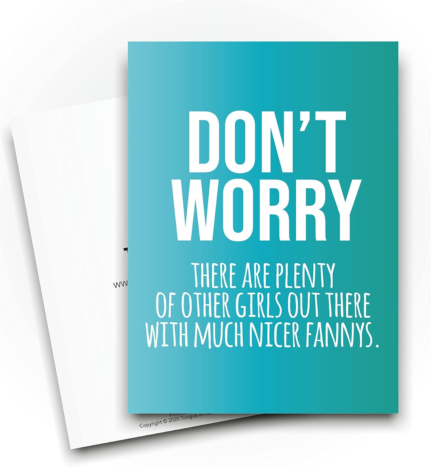 Tongue in Peach Funny Break Up Cards Divorce Card There Are Plenty Of Other Girls Out There for Him Breakup Mate Best Friend Banter Joke CBH550 - Image 3