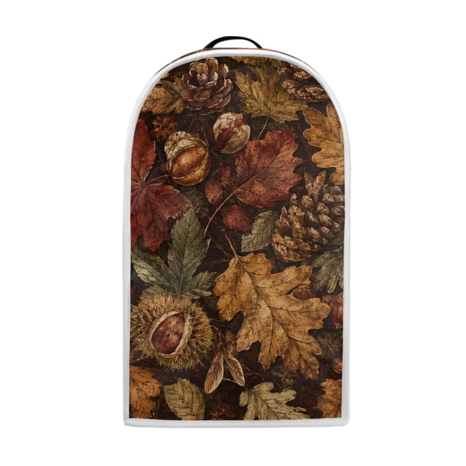 Talayituse Autumn Forest Nut Print Blender Dust Cover, Fingerprint Protection Cover for Stand Mixer or Coffee Machine, Home Kitchen Appliance Covers for Stain Dust Resistant Supplies
