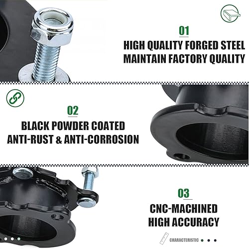 Miniatura 3 de Kit de elevación de nivelación delantera de 3 pulgadas para Chevy TrailBlazer y GMC Envoy 2WD 4WD 2002-2009, kit de elevación de suspensión de alta