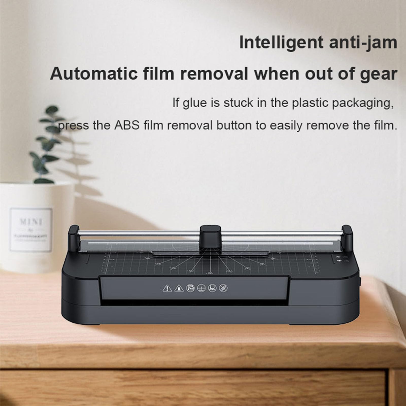 Plastificatrice con modalità caldo e freddo, Plastificatrice A4 A5 A6 con 30 buste di laminazione per ufficio, scuola e casa