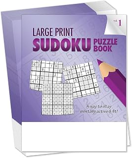 ZOCO - Large Print Sudoku Puzzle Books (25 Bulk Pack) - Games for Visually Impaired - Alzheimer's, Dementia Activities - Gifts for Seniors (Vol. 1)