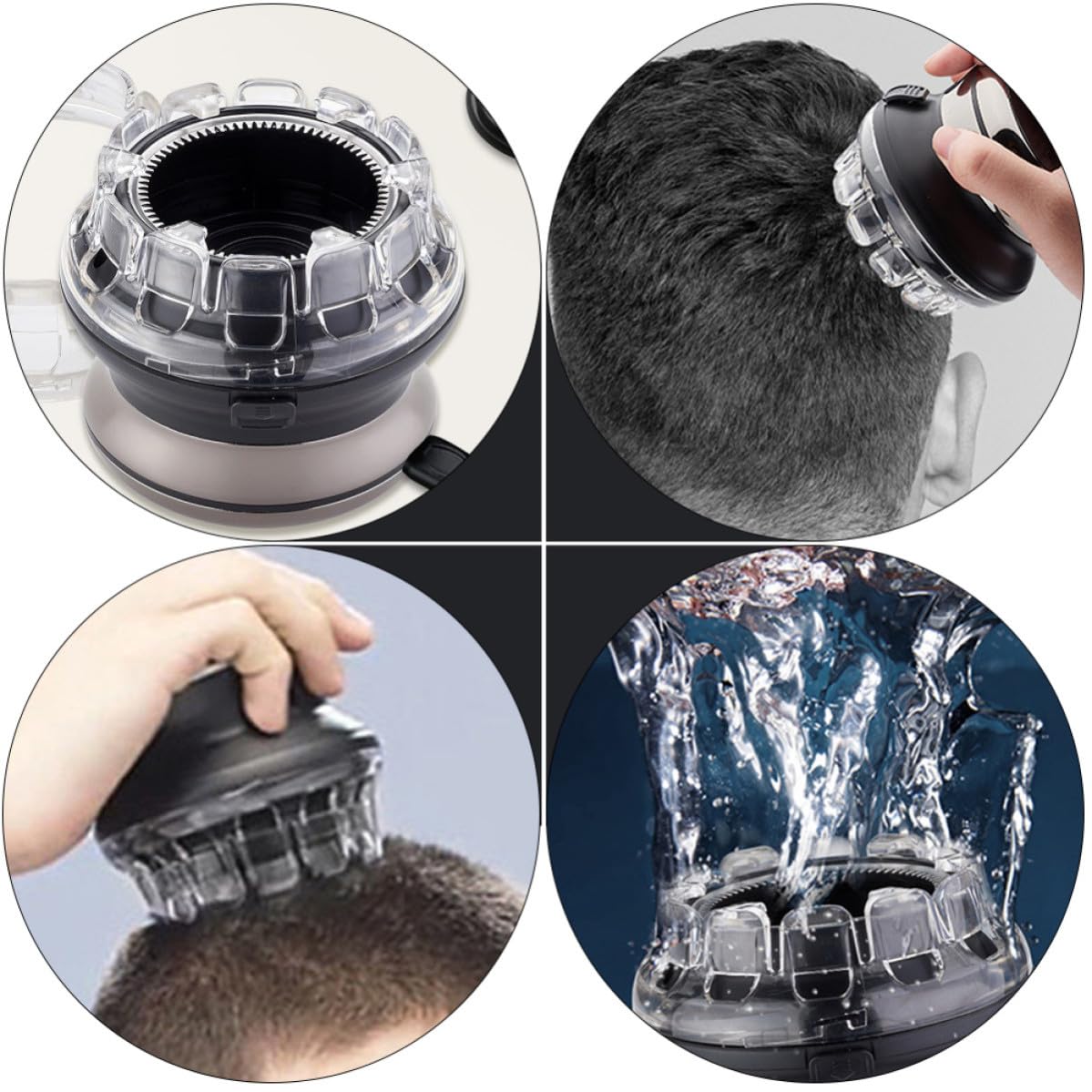 iplusmile Professionelle Haarschneidemaschine Einfach zu Reinigen für Herren mit Edelstahlklingen und Lcd Display Wiederaufladbar Kabelloser Haartrimmer Zufällige Farbe für