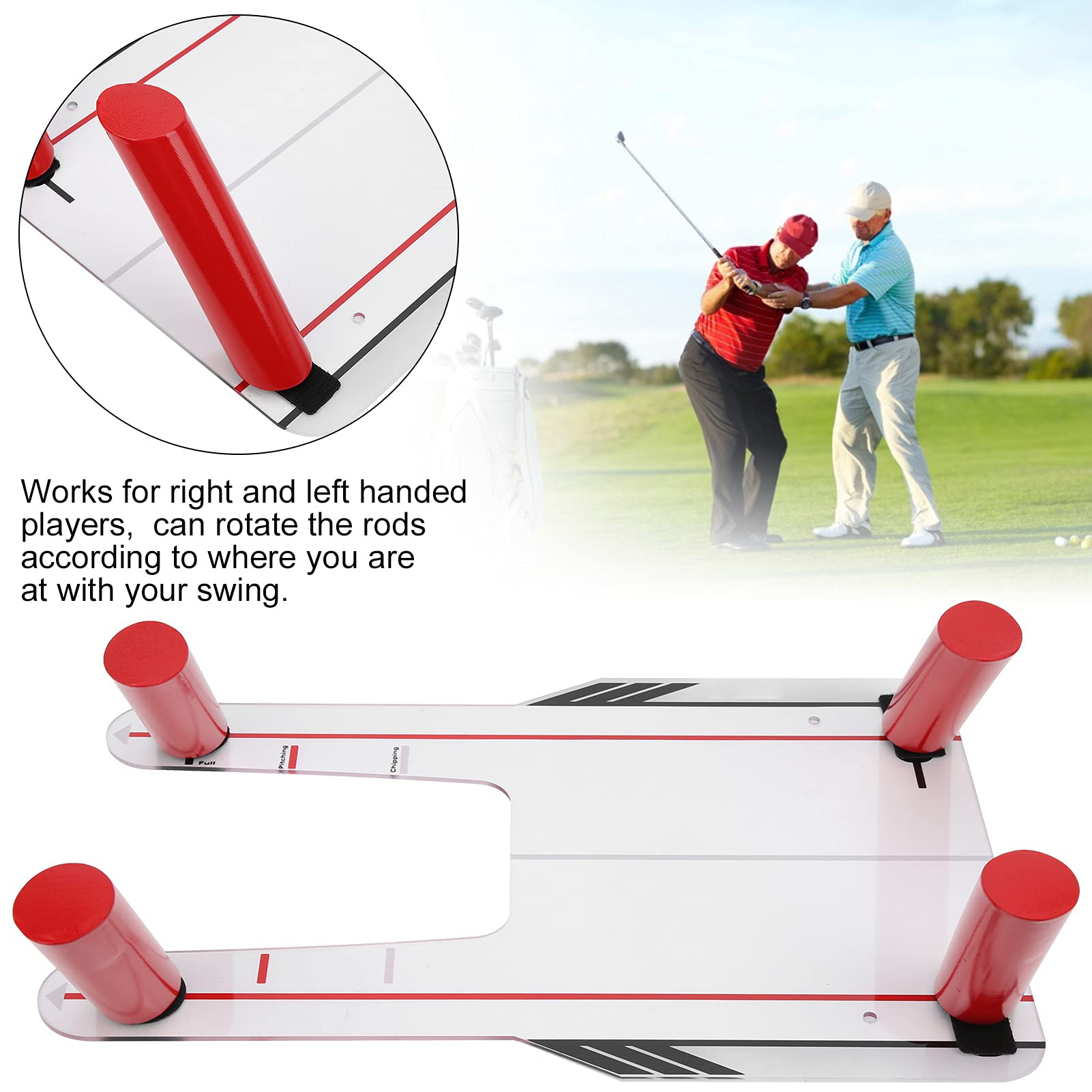 Golf Swing Trainer Putting Mirror Board PC Infrangibile Pratica Swing Golf Training Aids per Principianti e Amanti del Golf