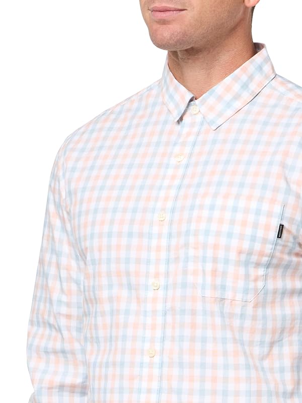Dockers® Men's Ultimate Shirt Long Sleeve Regular Fit, Masdeval Lucent White Plaid, X-Large by DOCKERS - Image 3