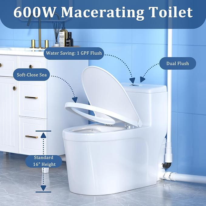 Sistema sanitario con bomba maceradora 600w Simple Project miniatura 3