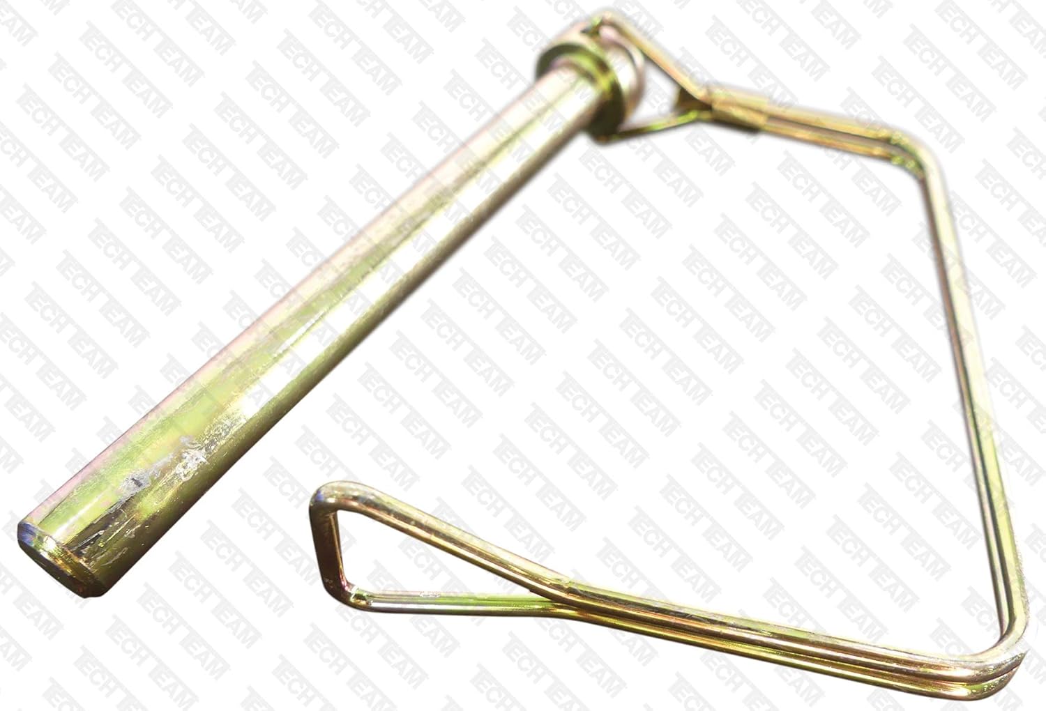 Tech Team #00844, Double Wire Lock Pin 3/8” Dia. x 3 1/8” Long, Square, Hitch Pins, PTO Pins, Quick-Release, Can Replace a Clevis and Cotter Pin, 2 pcs.