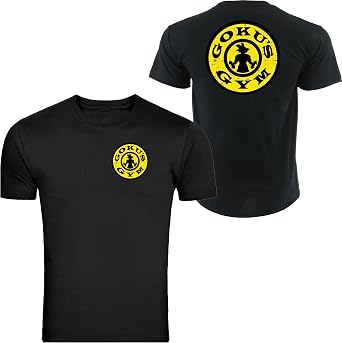 Work Out Training Gokus Gym Unisex t-Shirt Black and White S-5XL