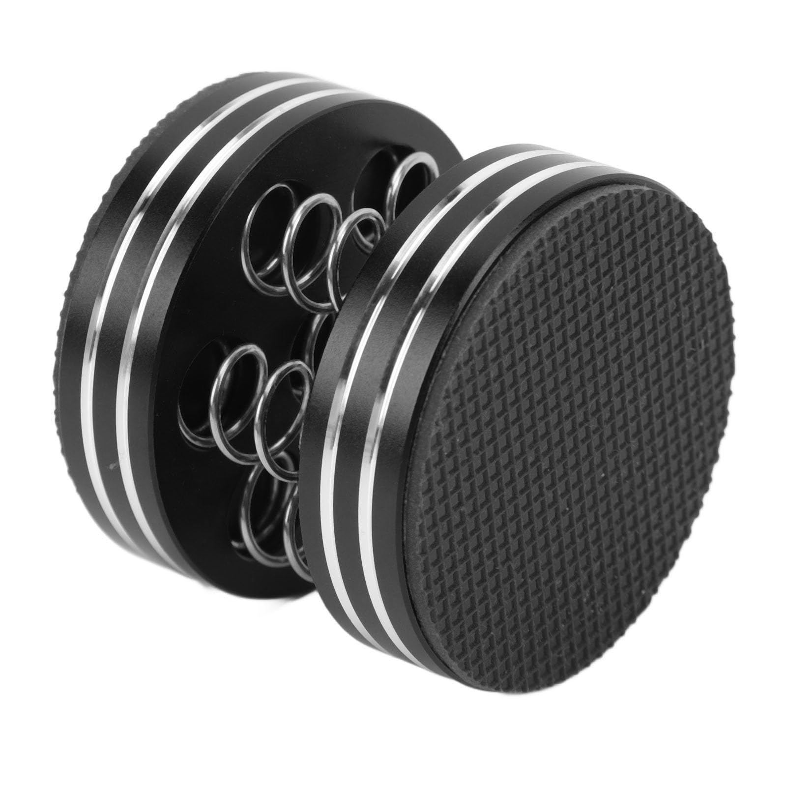 Cryfokt Piedini Isolanti per Altoparlanti Design Ammortizzante per Amplificatore Giradischi Subwoofer Set di 4 Resistenti Gomme in Lega di Alluminio (BLACK)