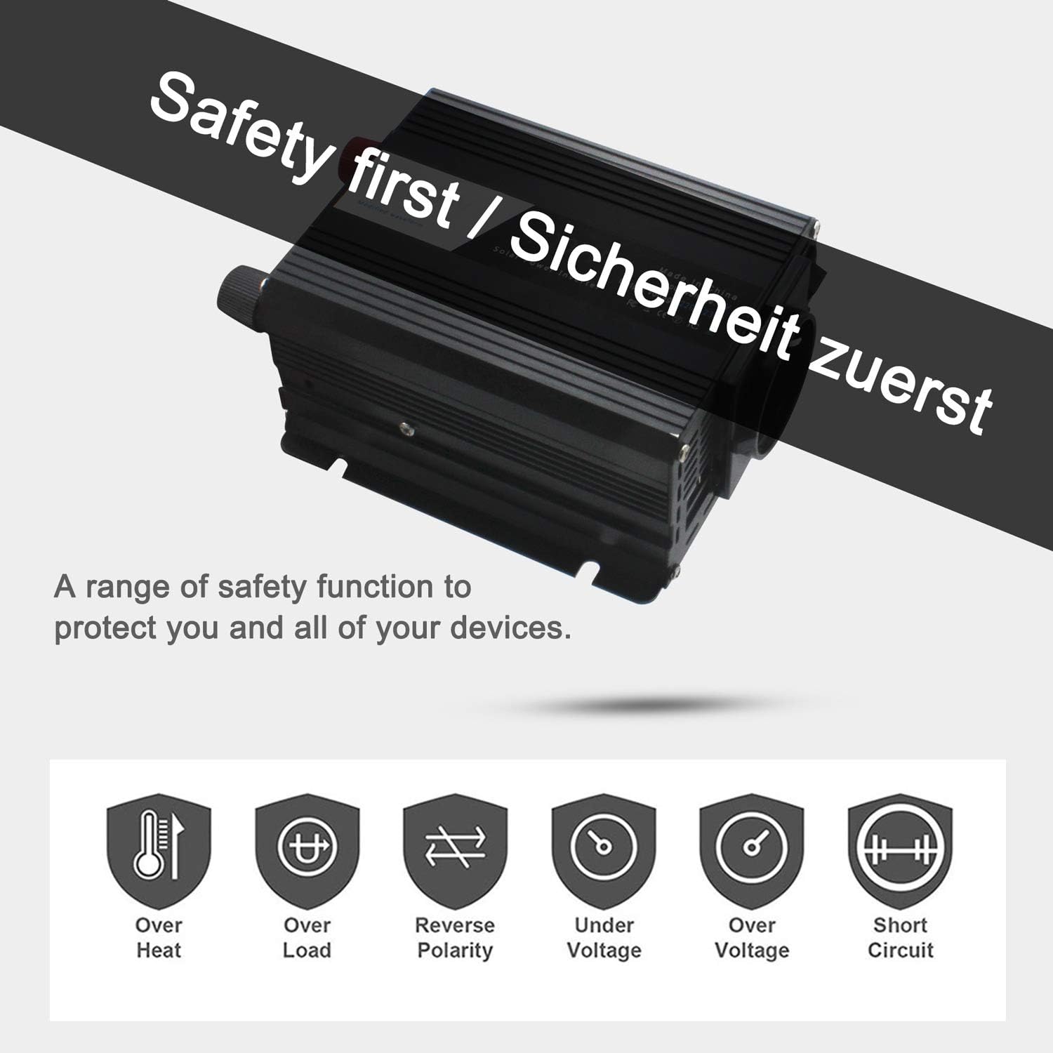 Inverter biztonsági jellemzői