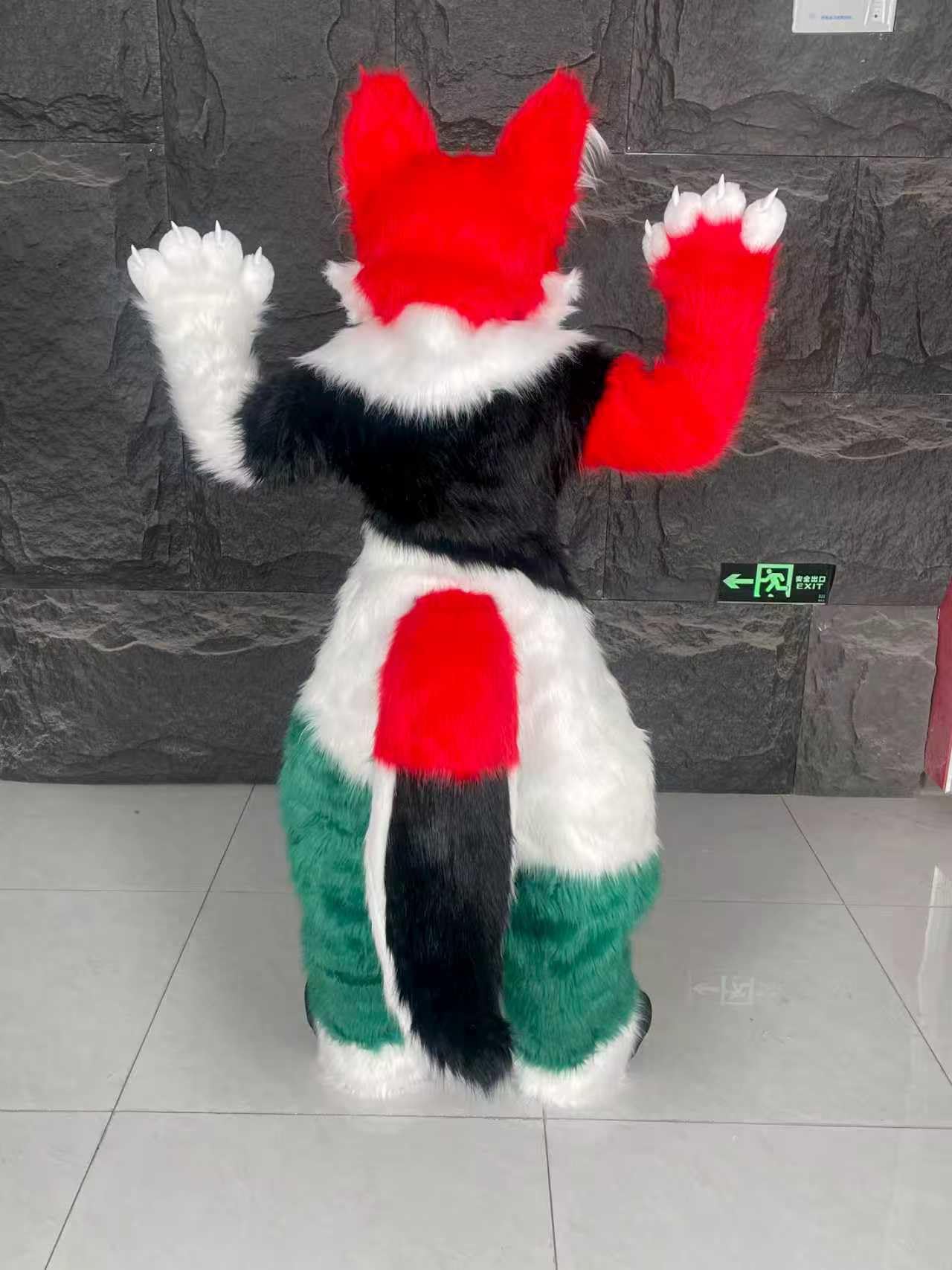 Profesjonalna maskotka Fursuit, futrzany kostium lisa kota, futrzany kostium futrzany całego ciała, na imprezę przebranie na karnawał prezent