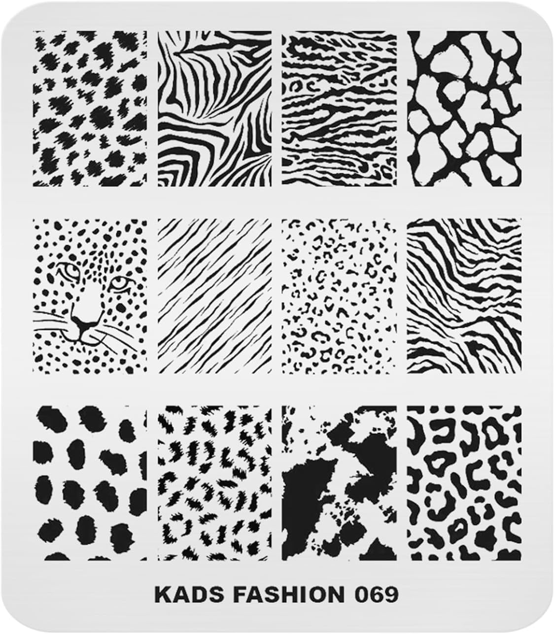 KADS Nail Art Stamp Plate Fashion Series Nail Stamping Plate Template Image Plate Nail Art DIY Decoration Tool (FA069)
