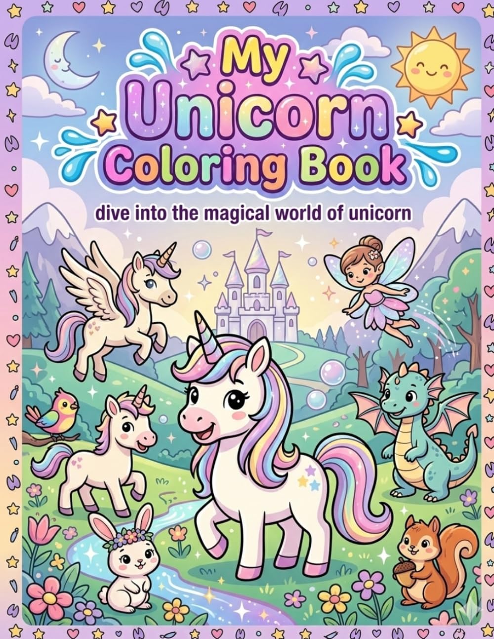 My Unicorn Coloring Book: Dive into the magical world of Unicorn