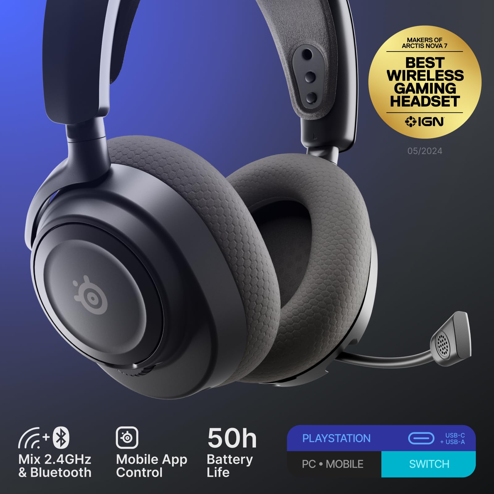 Amazon.com: SteelSeries Arctis Nova 7P Wireless Gen 2 Gaming