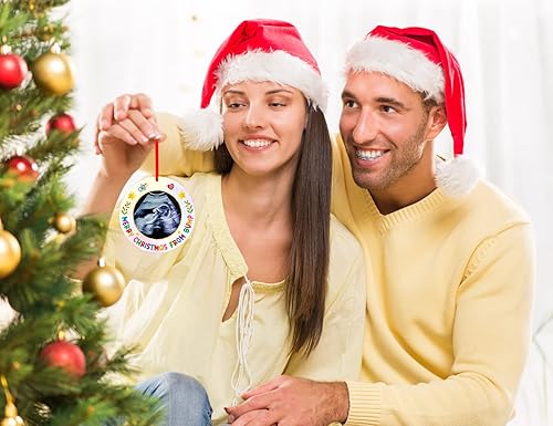 Miniatura 8 de FaCraft Marco de fotos de ultrasonido, adornos de Navidad, marco de fotos de ecograma para bebé, para papá, mamá, embarazada, futuros padres,