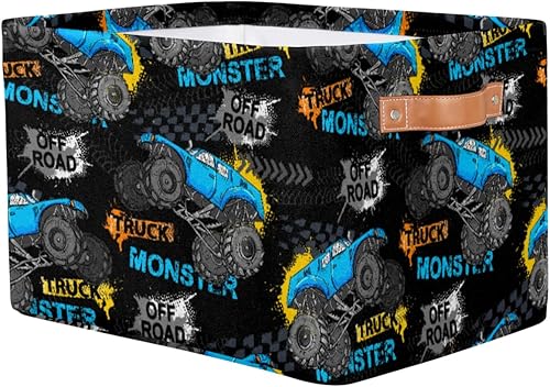 Miniatura 2 de Cesta de almacenamiento plegable para camión organizador plegable grande cubo de almacenamiento cajas de almacenamiento de juguetes con asas para