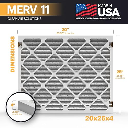 Miniatura 65 de BNX TruFilter MERV 13 - Filtro de aire para horno de CA de 20 x 20 x 1 pulgadas (paquete de 4) - Fabricado en Estados Unidos - Filtros de aire