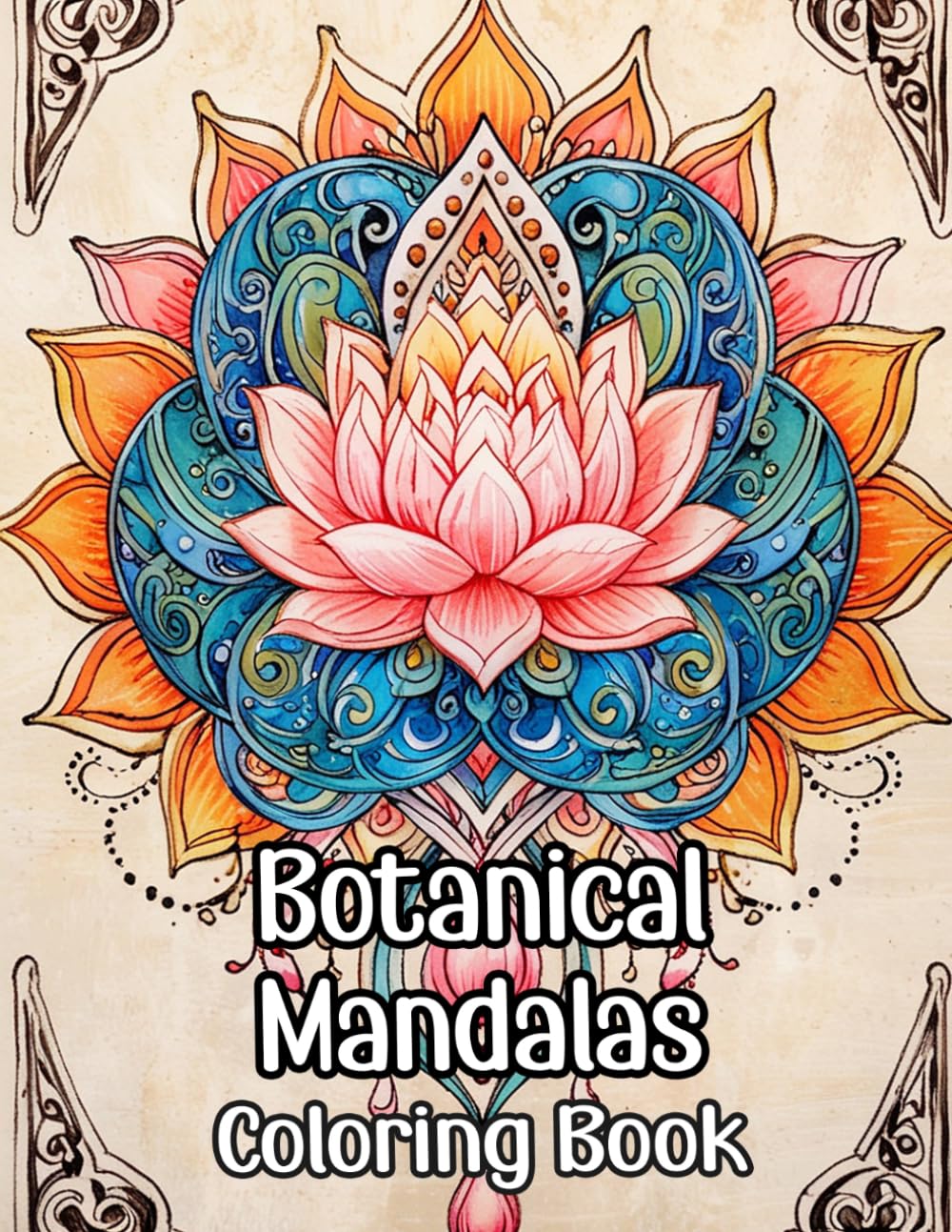 Botanical Mandalas Coloring Book: Colouring Pages Of Floral Decorative Patterns Petal Zen Art Leaves Geometric Motifs Blossom Lotus Nature Repeat ... Mindfulness | For Kid Adult Teen Senior
