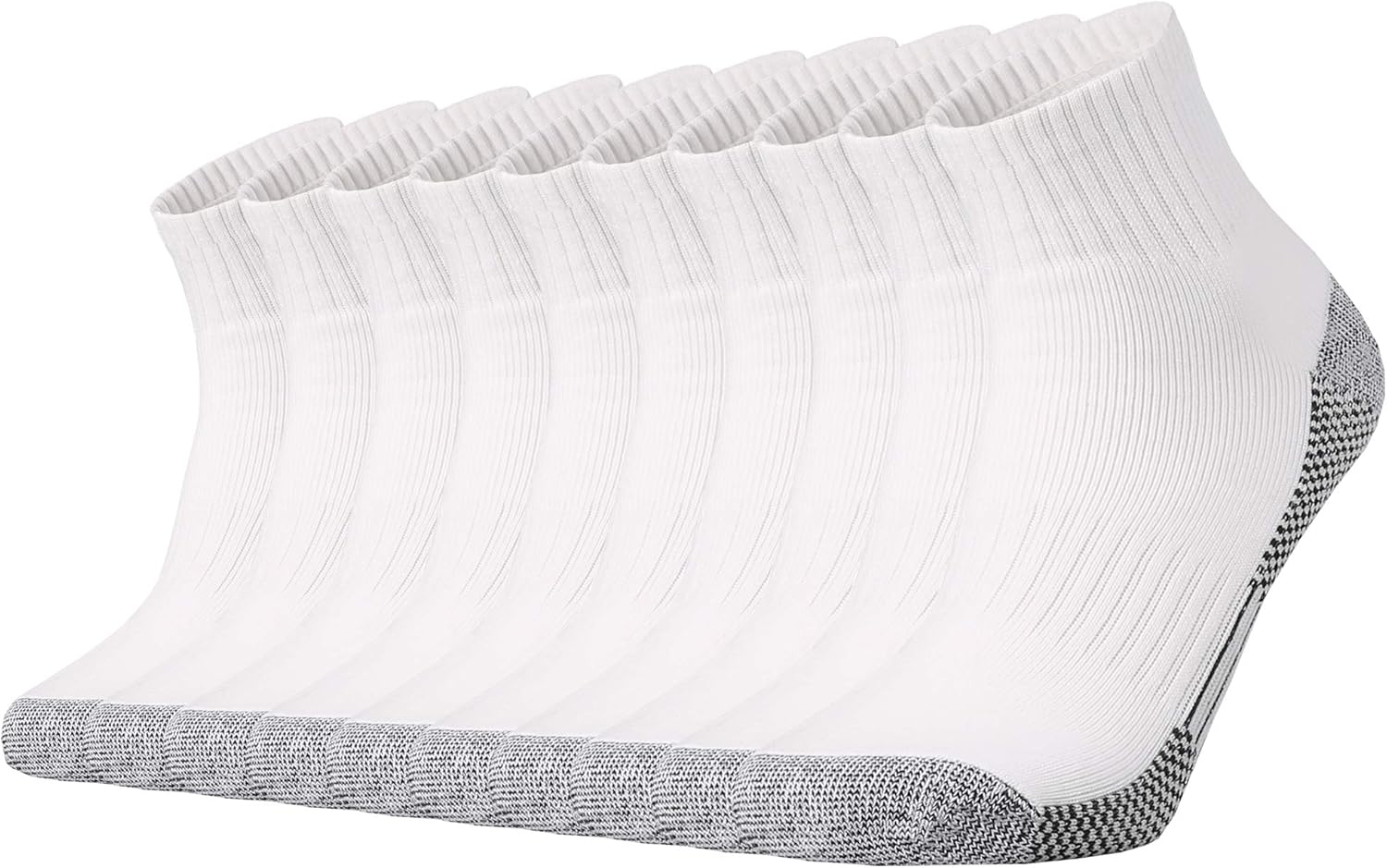 Ortis Cotton Moisture Wicking Mesh Ventilating Performance Running Cushion Low Cut Socks for Men 10 Pack : Sports & Outdoors