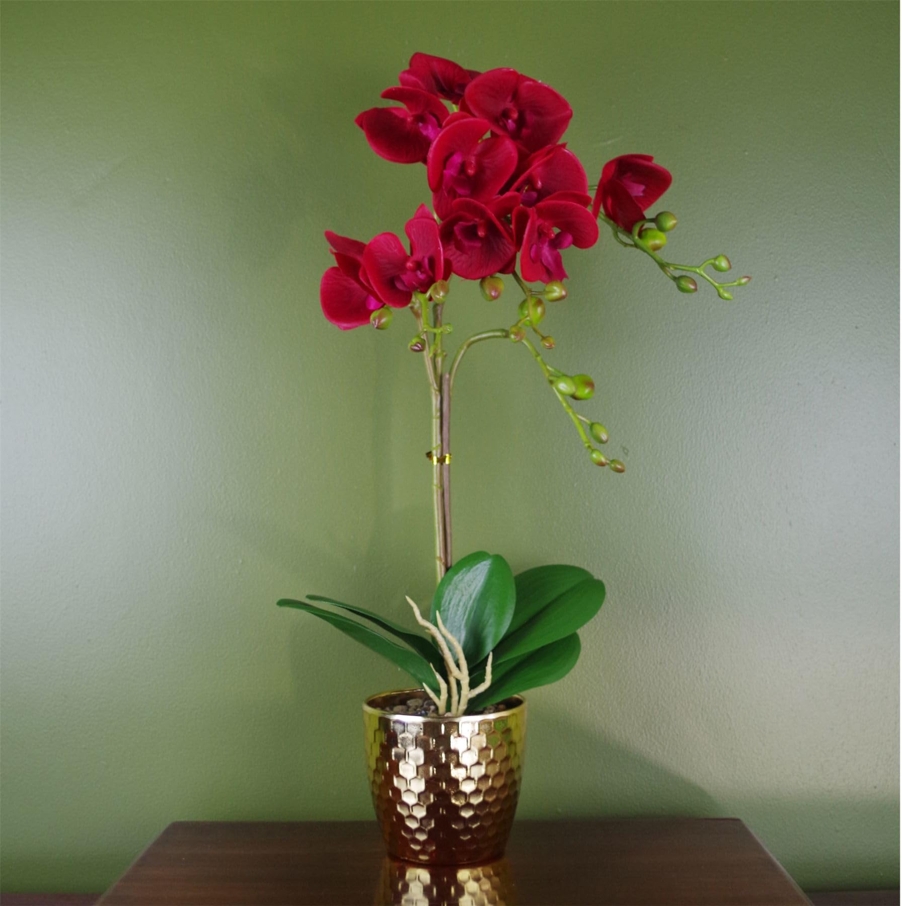 Realistic Artificial Orchid Plants Fully Potted