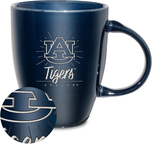 Vista 427 de Rico Industries NCAA - Taza de cerámica con grabado láser, 18 onzas, café y té