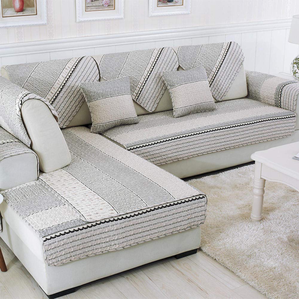 Housse de canapé 3 places en coton pour un salon moderne et chaleureux