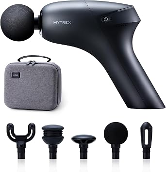 MYTREX REBIVE ZEN MT-RBZ22B Black Myofascial Release Gun, Handy Gun, Muscle Relaxation, Vibration, Shoulder, Waist and Feet, Small, Gift, Revive Zen
