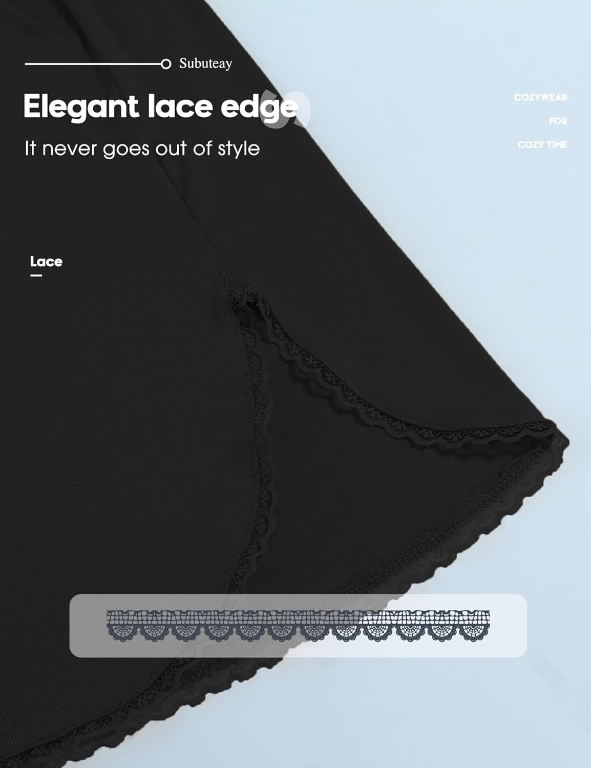 Subuteay Womens Half Slips Underskirt Dress with Side Slit Mini Skirts - Image 4