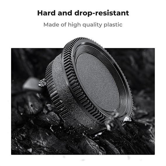 K&F Concept F Mount Rear Lens Cap & Body Cap Cover & Hot Shoe Cover Kit for for Nikon F Mount Camera Lens D5 D6 D500 D610 D750 D780 D810 D850 D3400 D3500 D5000 D5200 D5300 D5500 D5600 D7000 D7100 etc.