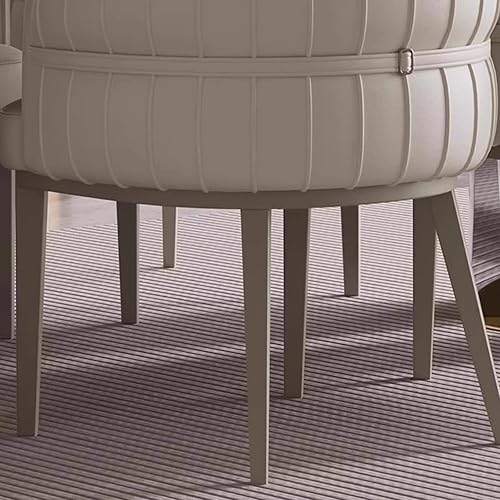 Miniatura 8 de JKGHK - Sillas de comedor de cuero, sillas de cocina tapizadas, sillas de sala con respaldo envolvente, silla de vestíbulo con patas de metal, silla