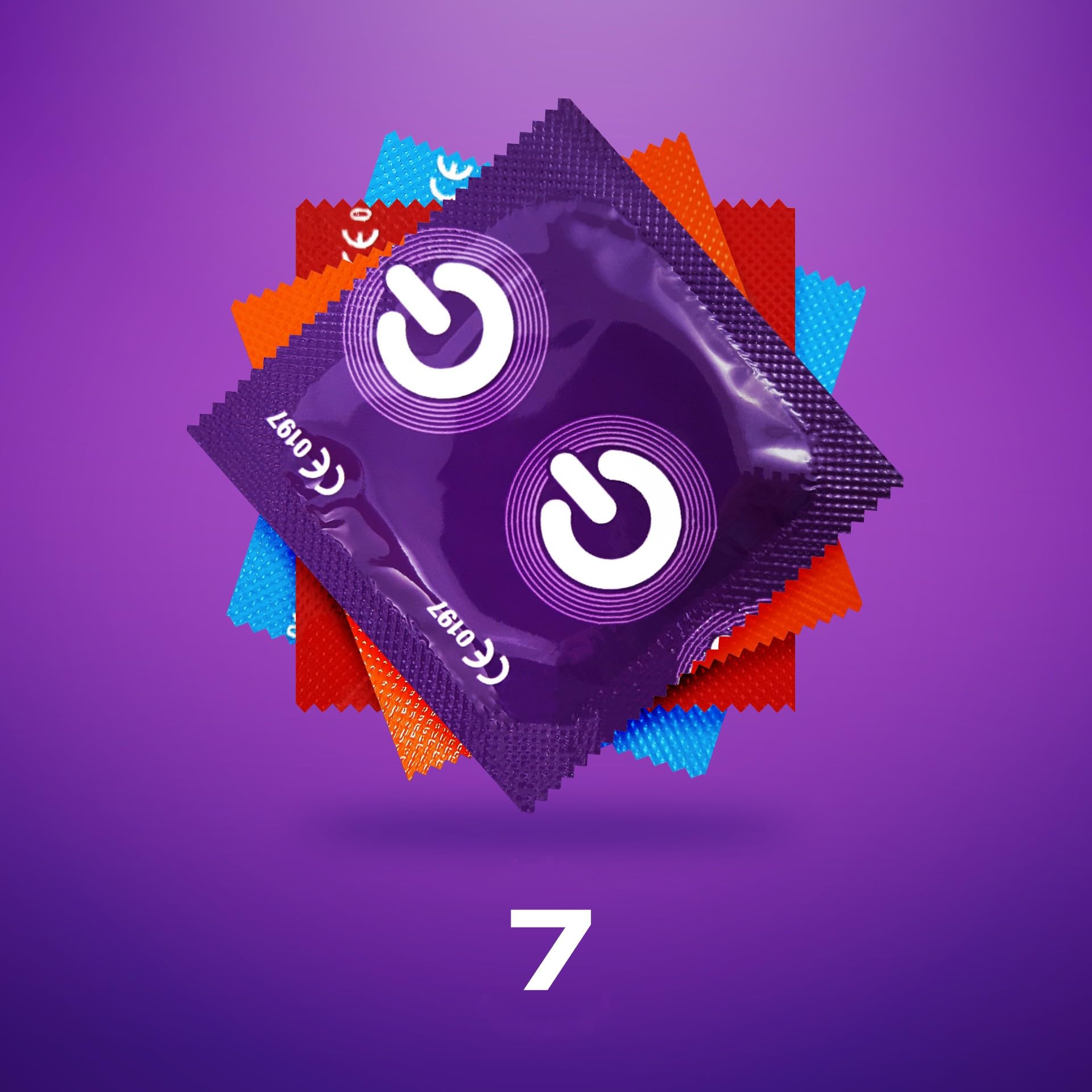 ON Stimolanti larghezza 54 mm confezione da 100 preservativi testurizzati di - Foto 47 di 91