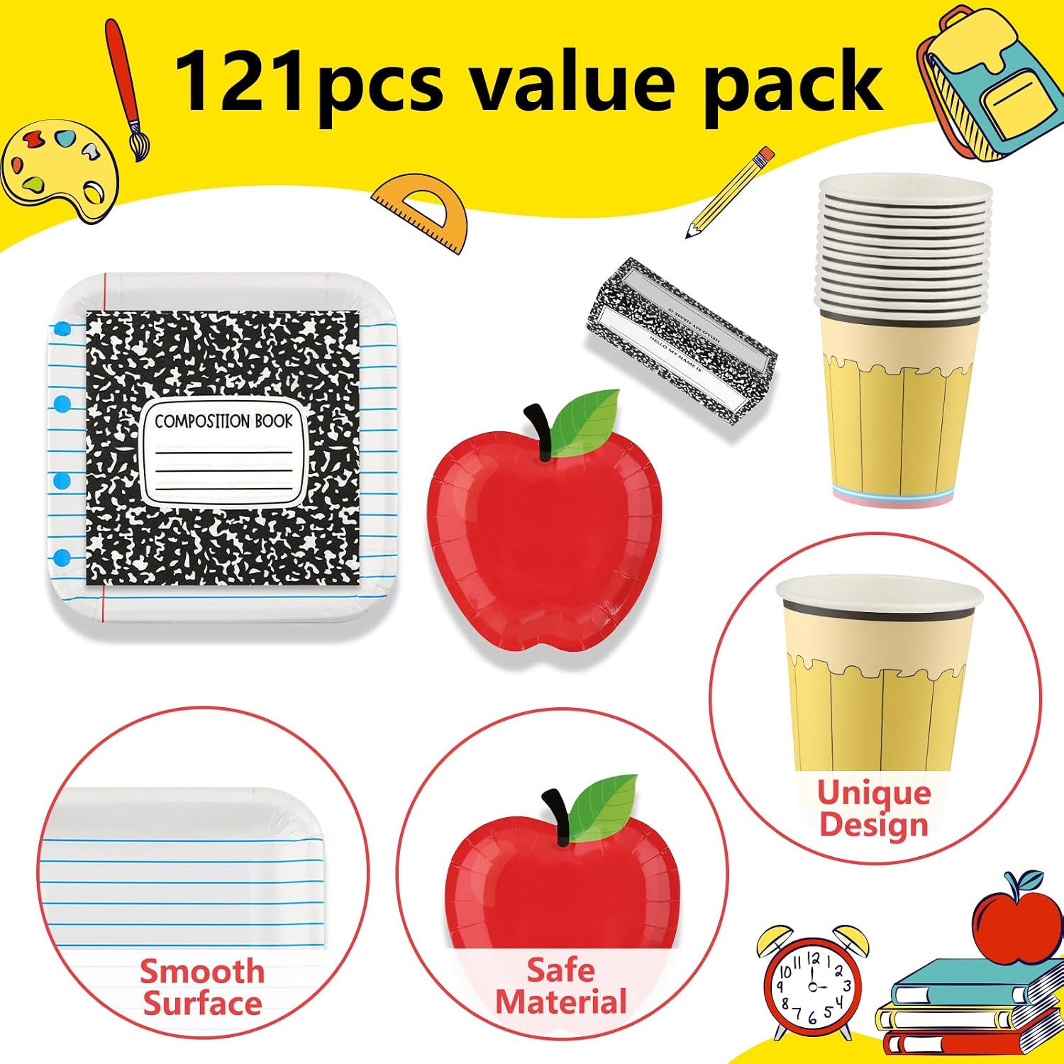 Back to School Decorations for Party Set for 24 Guests image 3