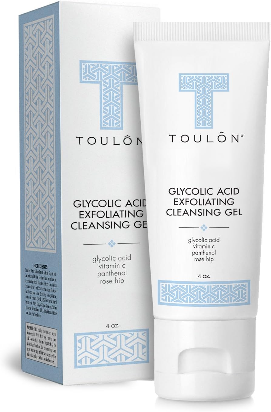 Glycolic Acid Face Wash Alpha Hydroxy Acid AHA Exfoliating Gel