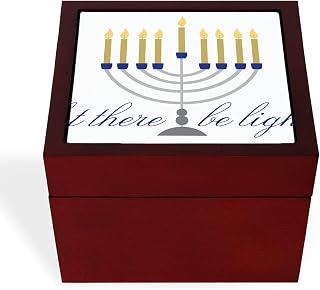 CafePress Let There Be Light Memory Keepsake Jewelry Box, 5"x5"x3.75"