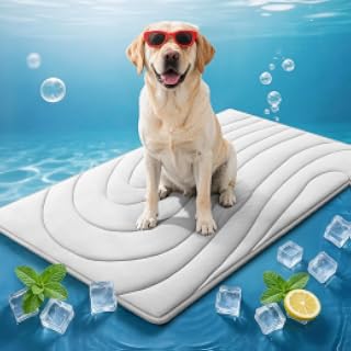 Alfombrilla de enfriamiento para perros, almohadilla refrescante lavable de | Arc-Chill Technology 3.0, QMAX>0.5, cama para perro con refrigeración automática, alfombrilla de refrigeración antideslizante