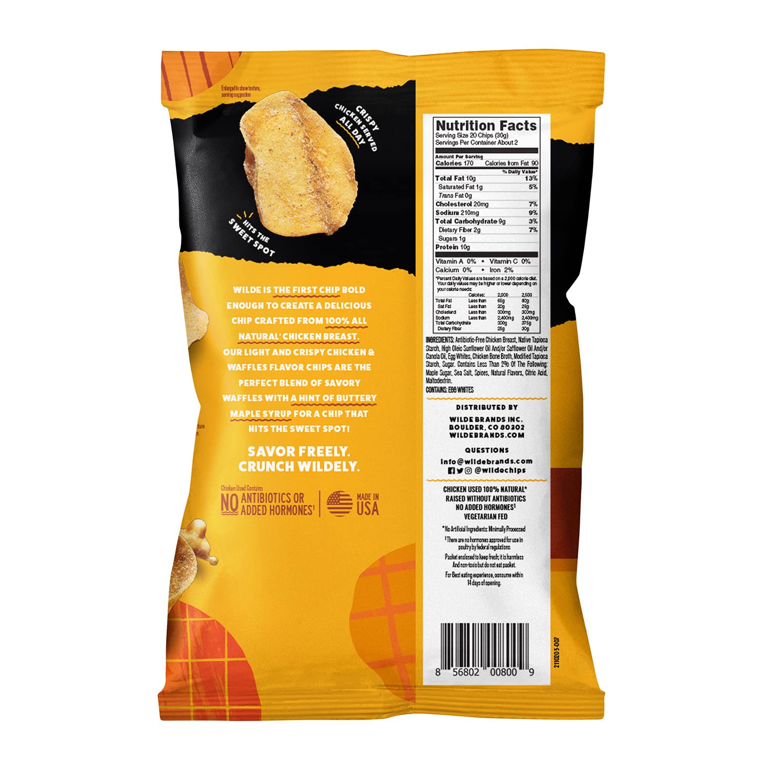Chicken and Waffles Protein Chips by Wilde Chips, Hong Kong Ubuy