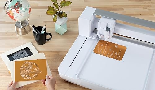 Miniatura 3 de Silhouette Curio 2 - Cortador plano de 12 pulgadas de ancho con cama electrostática, altura de material de 0.787 in, compatible con herramientas