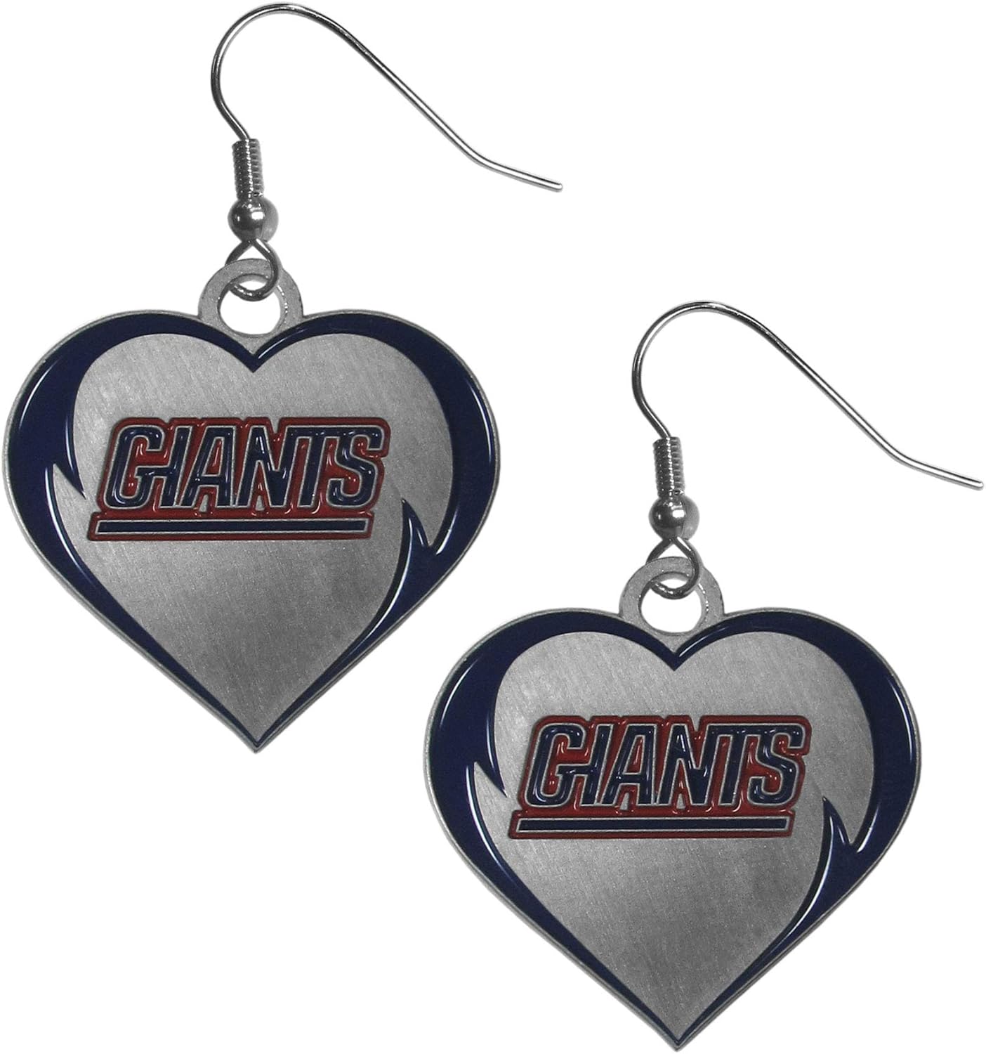 Siskiyou Sports NFL unisex-adult Heart Dangle Earrings