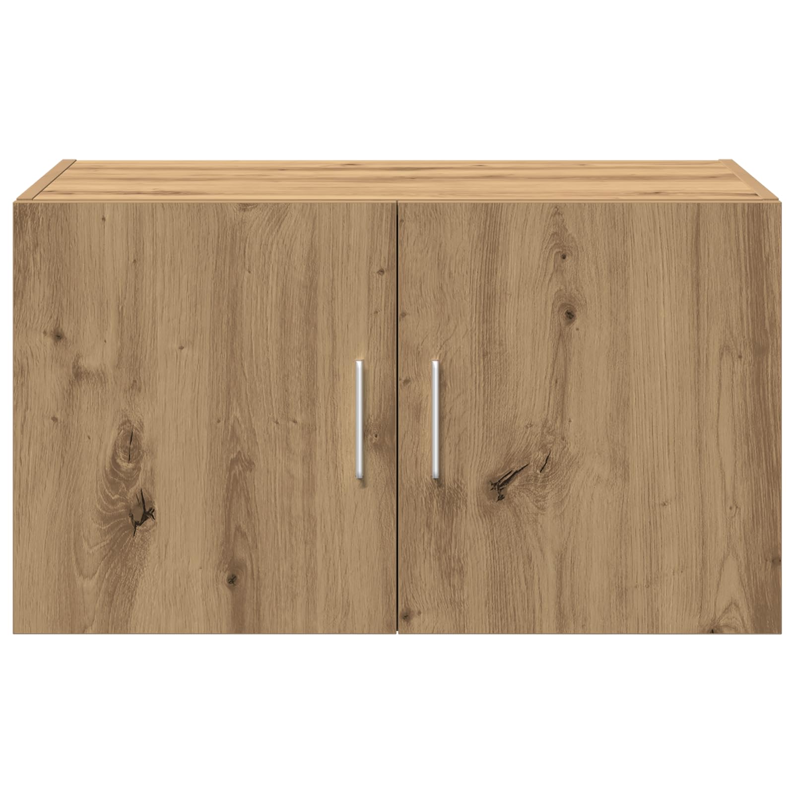 Armadietto da parete rustico in rovere Artisan, 70 x 42,5 x 40 cm, in legno e rovere massiccio, elegante armadio buffet con ampio scomparto per utensili da cucina, robusto