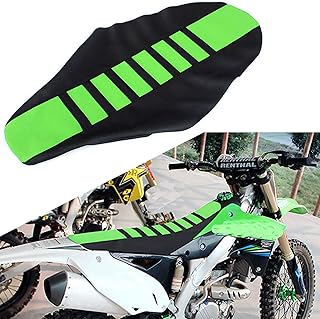 Dirt Bike Seat Cover Universal Gripper Rubber Motorcycle KX65 KX85 KX450F KX250 Yamaha Kawasaki Suzuki Soft Pit Dirt Bikes Green