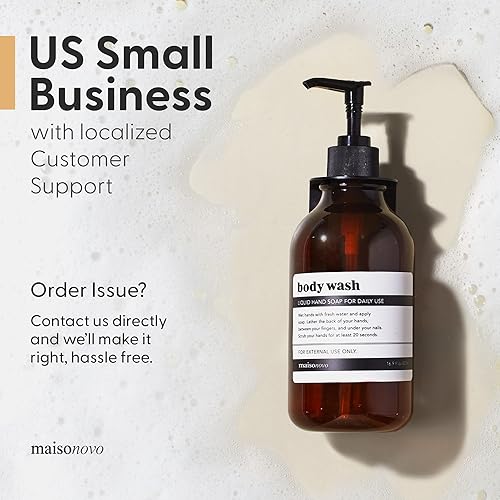 Vista 92 de MaisoNovo Dispensador de champú y acondicionador, dispensador de jabón de ducha montado en la pared, juego de 3 botellas de plástico transparente