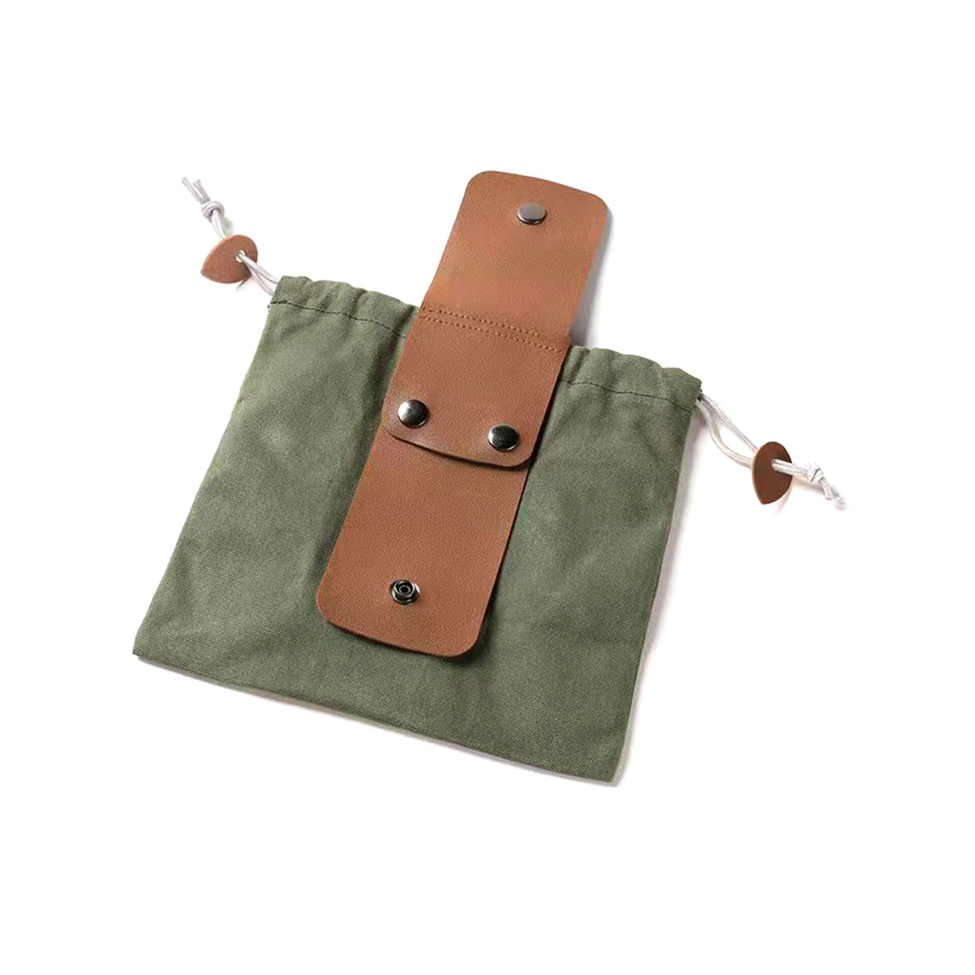 Ainior Outdoor Foraging Bag,Collapsible Fruit Picking Bag, Vegetable Storage Pouch, Outdoor Tool Storage Bag，Waterproof Bushcraft Bag for Outdoor Camping Hiking (Green)