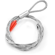 QWORK Cable Pulling Socks Grip, 1102 Lbs Breaking Strength, 3.3 Ft Cable Puller Socks Wire Mesh Puller Socks Grip, for 3/85/8" Cable