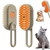 Waterbrush for Dogs, 3 in 1 Water Dog Brush, Water Brush for Dogs, Dog Water Brush Steamer, Water Brush Spa for Dogs, Pet Water Brush, Steam Water Brush for Dogs&cats,Steam Brush for Shedding Khaki