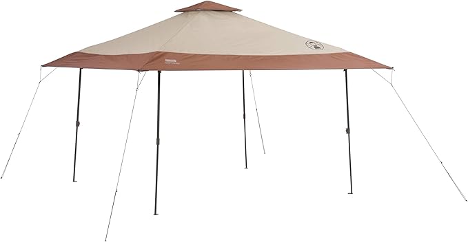 Coleman 13x13ft Instant Canopy Sun Shelter, Portable Shade Tent Sets Up in 3 Minutes, Vented Roof for Airflow, Great for Campsite, Backyard, Tailgates, Beach, Festivals, & More